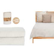 Mbulesë krevati 240x260 cm, Bezhë