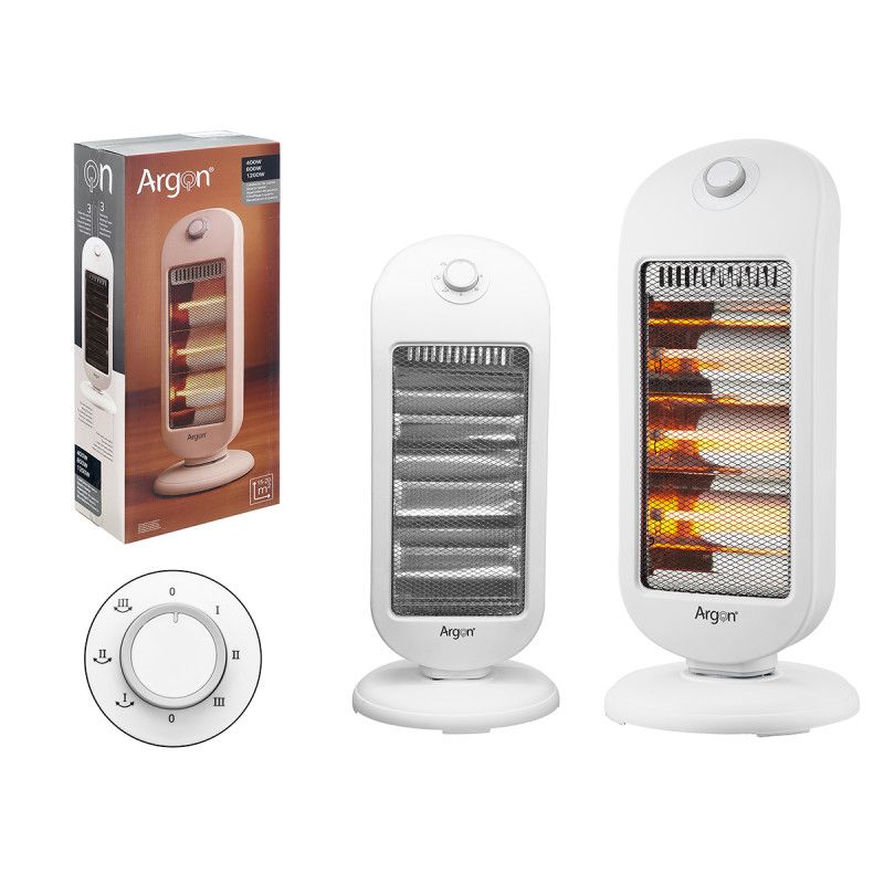 Radiator halogjeni I bardhë 400W 800W 1200W