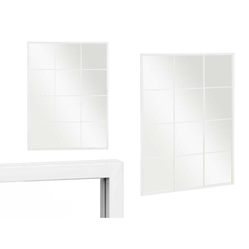 Pasqyrë e bardhë , formë dritare 120x90cm