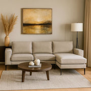 4-Seater Corner Sofa RORY, Warm Gray