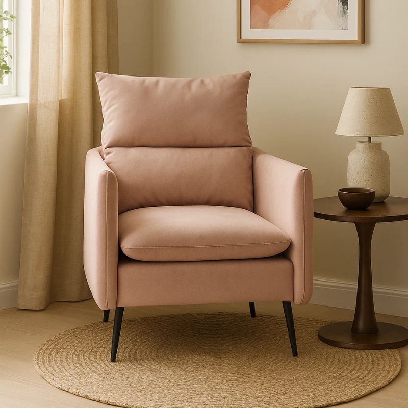 Poltron me krahë ROSE, Velvet Oid Red