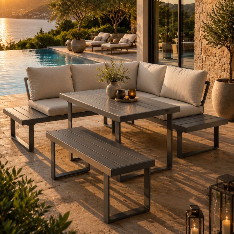 Set outdoor HEDA, GREY
