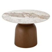 Extendable dining table KAI, Marble White