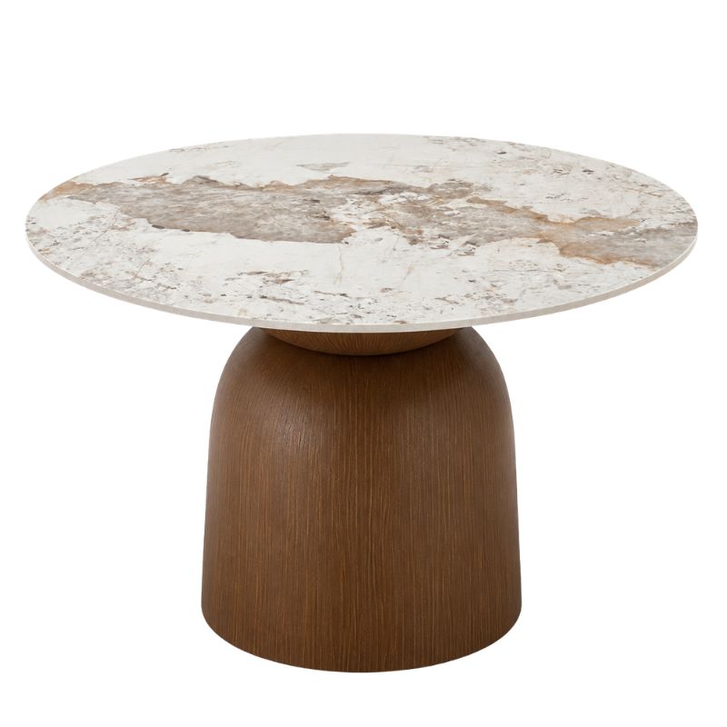 Extendable dining table KAI, Marble White