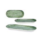 OLIVE GREEN porcelain plate