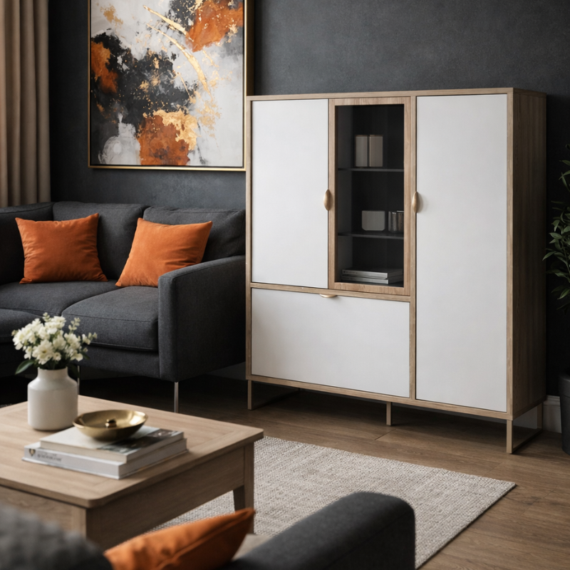 Vitrinë për dhomë ndenje DENVER