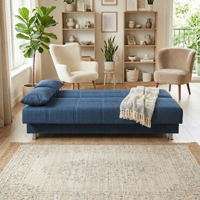 Sofa bed LONDON, Blue