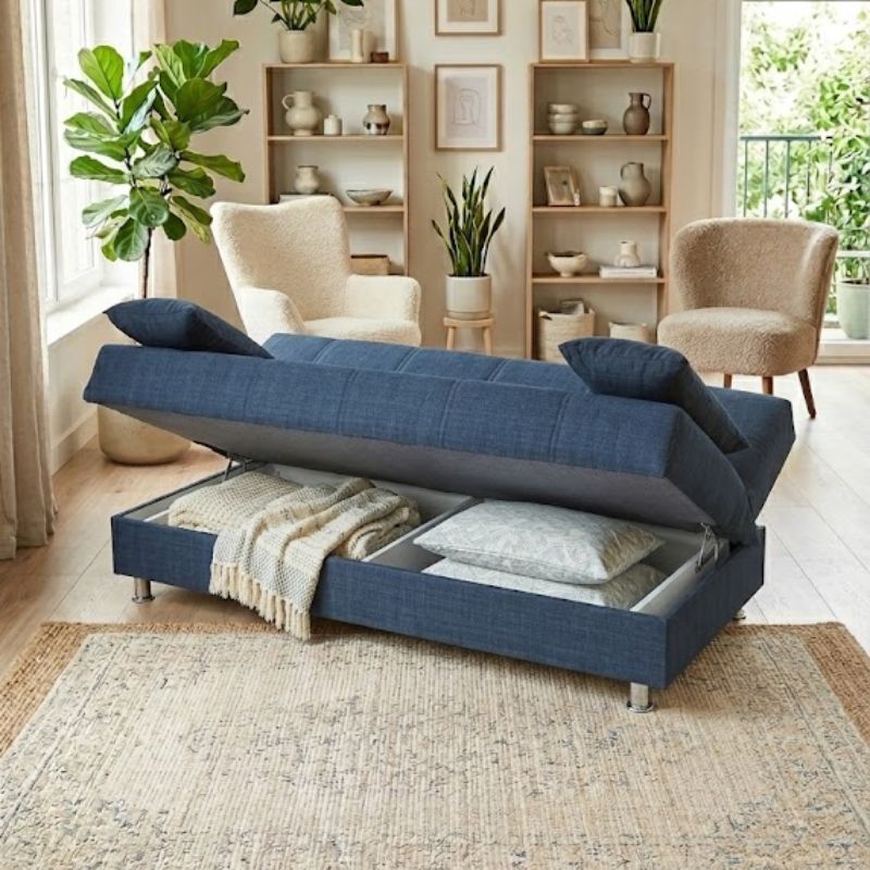 Sofa bed LONDON, Blue