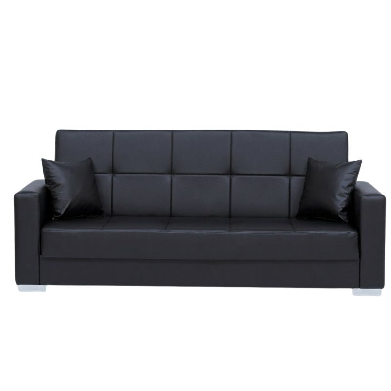 Sofa bed 3 vendesh KANSAS, Black