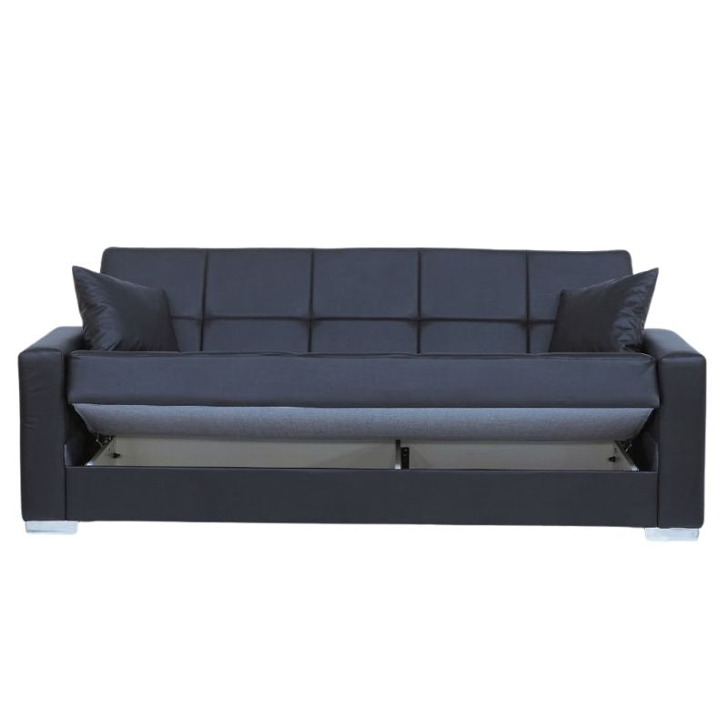 Sofa bed 3 vendesh KANSAS, Black