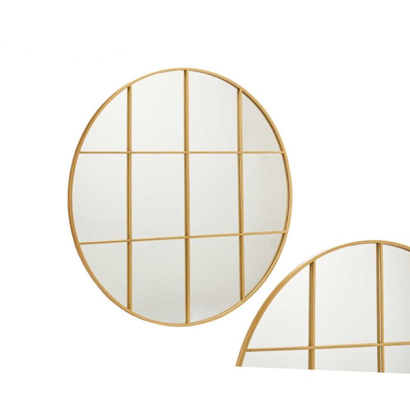 Pasqyrë rrethore Gold, 100 cm