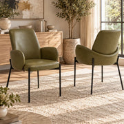 Chair MAEVA, Beige + Brown