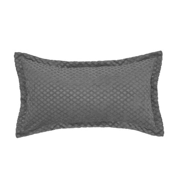 Gray striped pillow