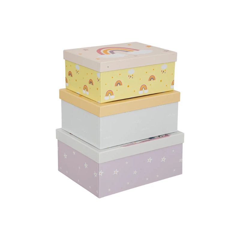 Set me kuti prej kartoni, 3 copë