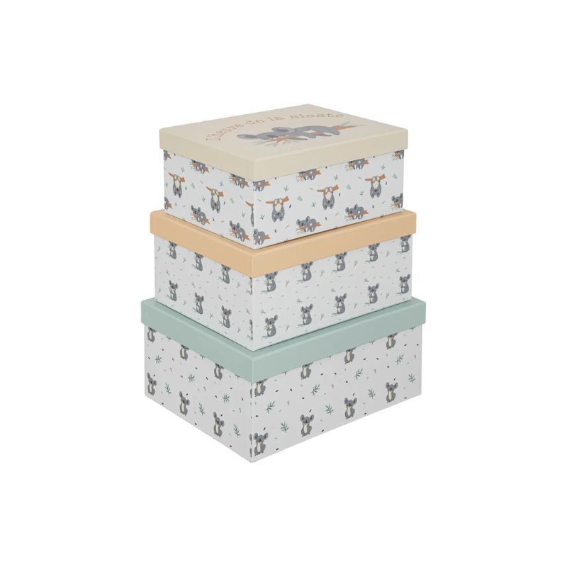 Set me kuti prej kartoni, 3 copë