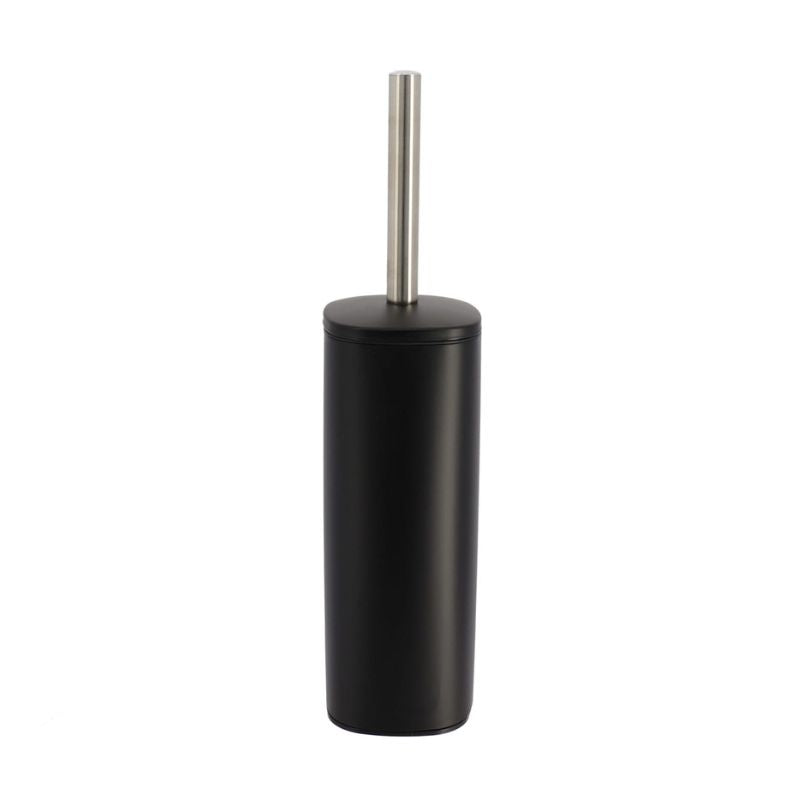 Square metal WC brush Black