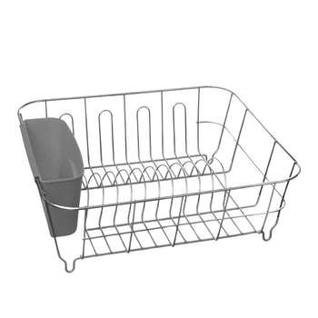 Gray dish drainer