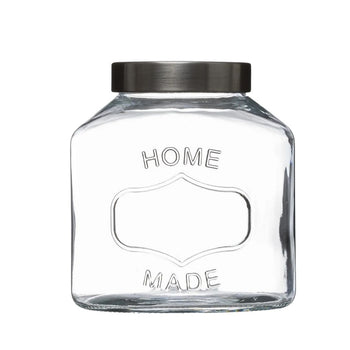 Glass jar with steel lid 2.5L