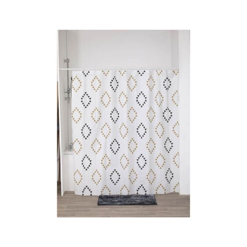 Perde dushi Peva 180x180 cm + 12 unaza - Lima