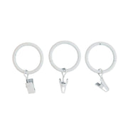 Set me 8 unaza metalike kapëse të bardha