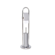 Set furçë tualeti + mbajtëse letre higjenike silver