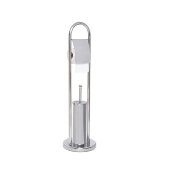 Set furçë tualeti + mbajtëse letre higjenike silver