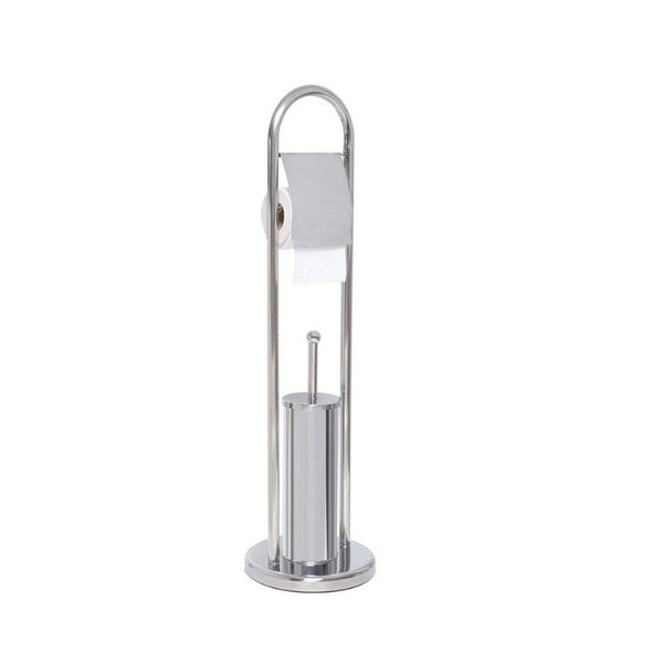 Set furçë tualeti + mbajtëse letre higjenike silver