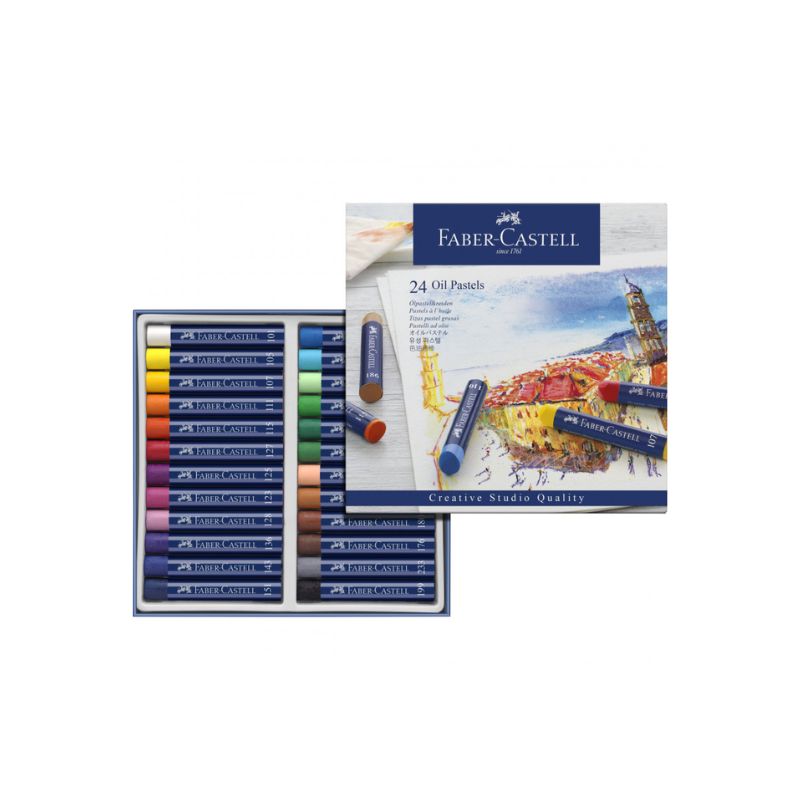 Faber-Castell, Pastelë vaji, 24 copë F.Castell