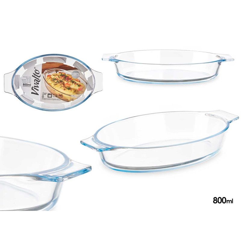 Tavë ovale me doreza , 800 ml