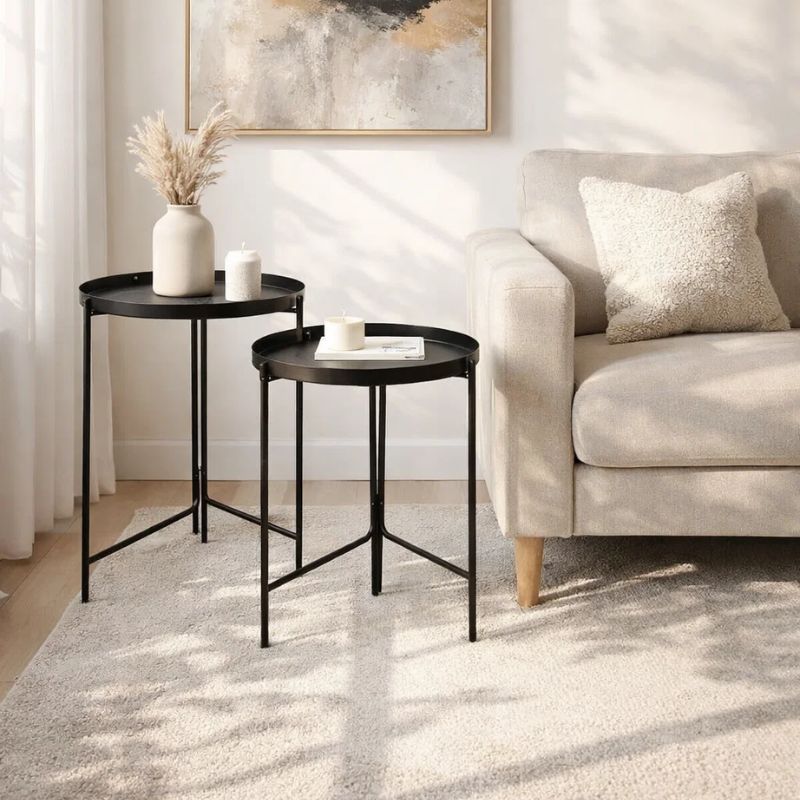 Set tavolinash anësore, 2 copë