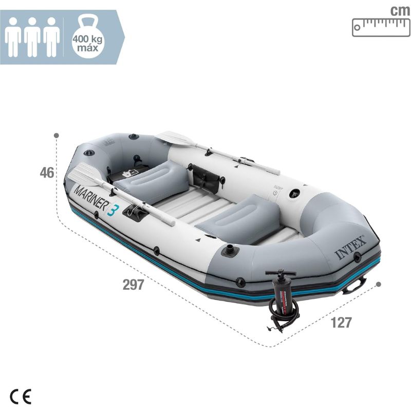 Varkë me ajër për 3 Persona – Intex Mariner 3 Pro