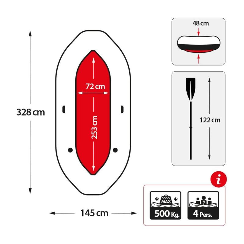 Varkë me ajër për 4 Persona – Intex Mariner 4 Pro