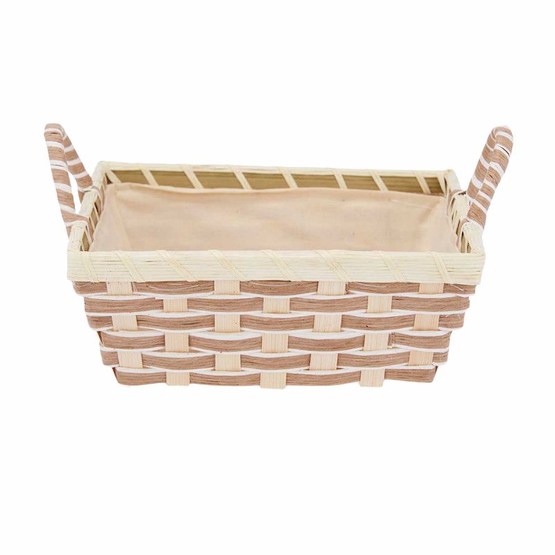 Shportë e thurur rrethore me dorezë