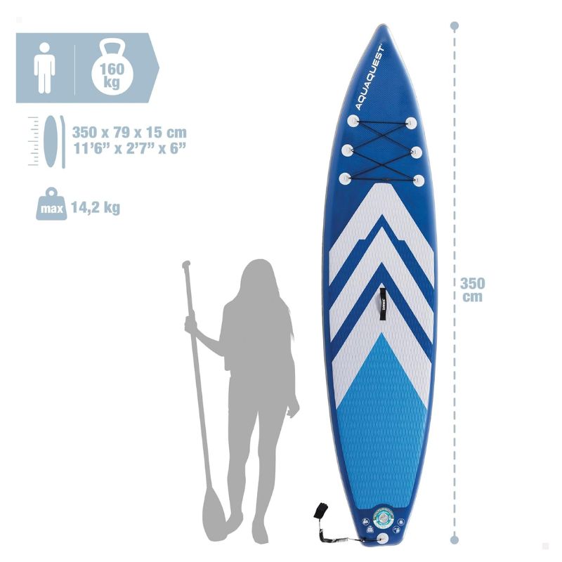 Dërrasë SUP Touring me ajër – Intex Aqua Quest