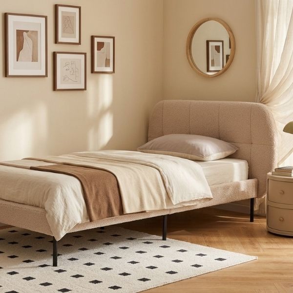 Krevat tek DANTE, Beige
