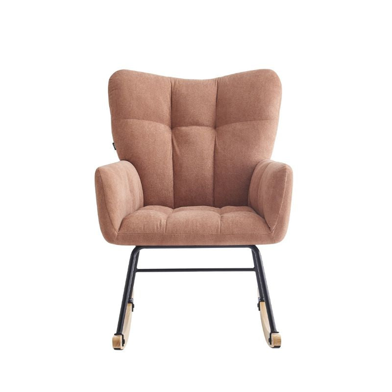 Karrige Lounge me lëkundje LEO, Pink