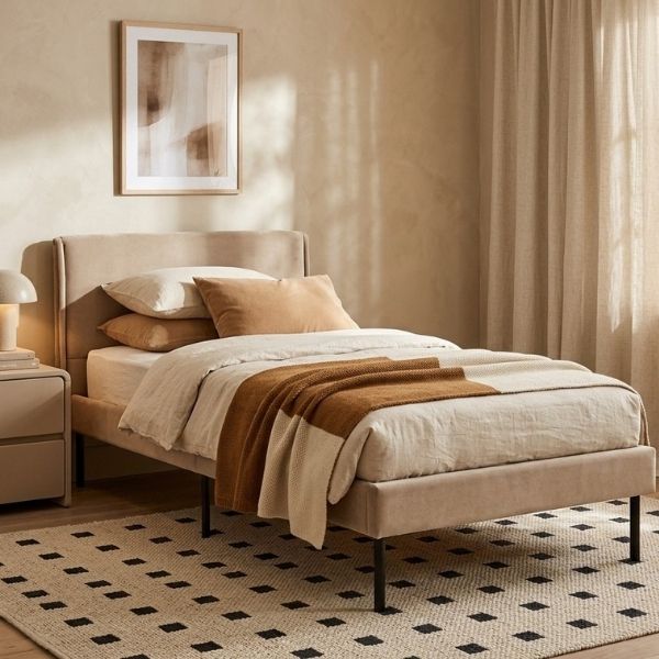 Krevat tek DAMIAN, Beige