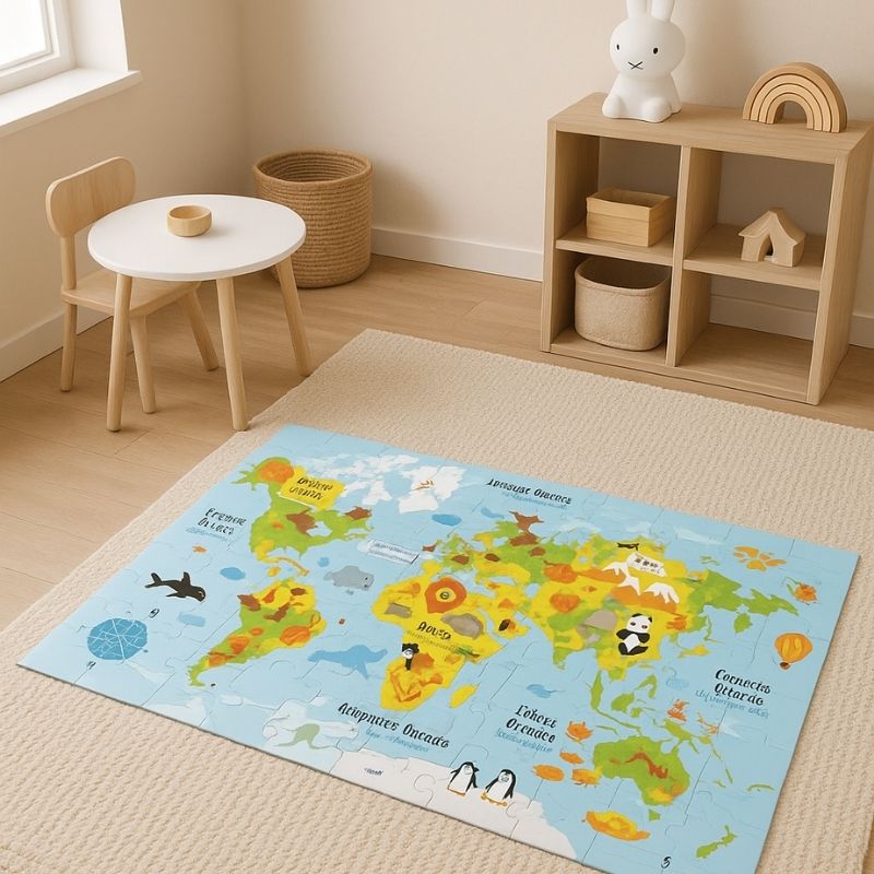Tapet puzzle LUNA