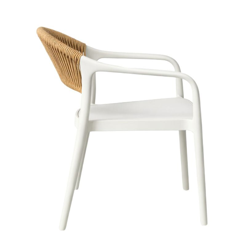 Karrige me krahë LINDEN, White