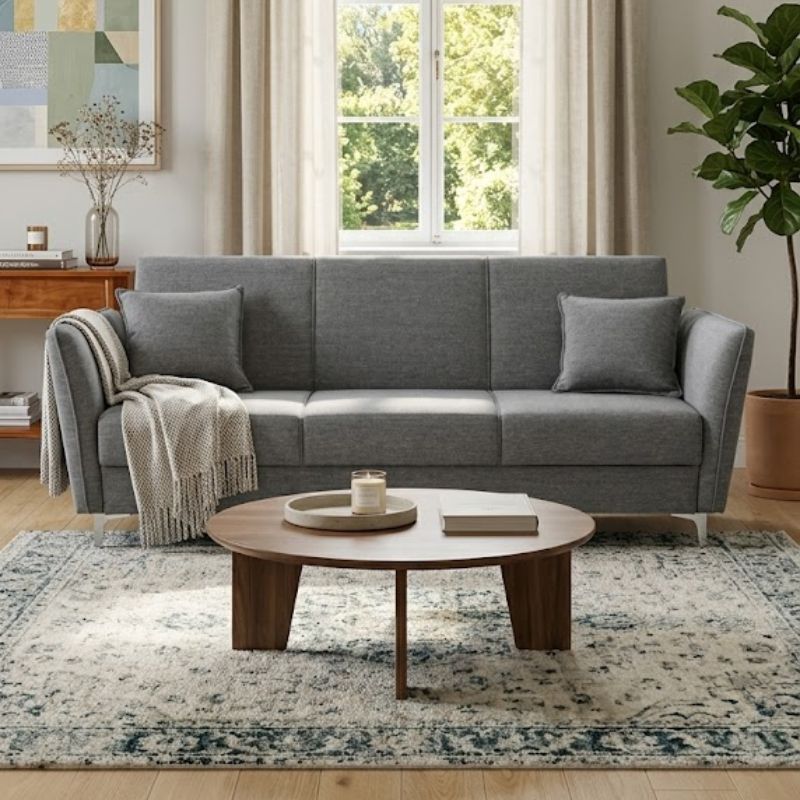 Sofa bed 3 vendësh SOFIA , Anthracite
