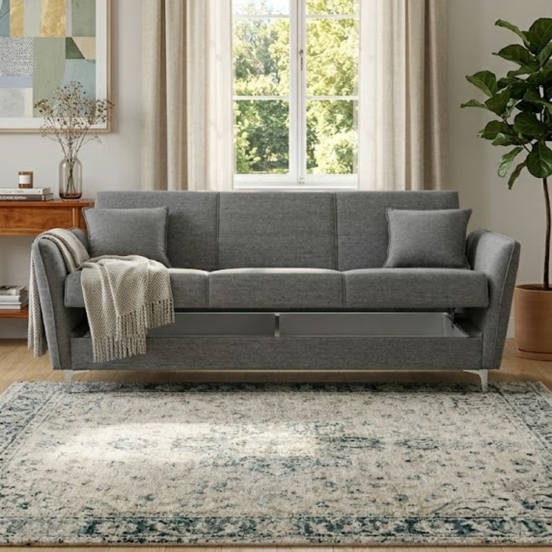 Sofa bed 3 vendësh SOFIA , Anthracite