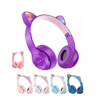 Kufje Bluetooth me Veshë Maceje dhe Ndriçim LED