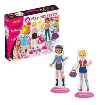 Set kukulla me veshje magnetike FASHION BEST FRIENDS