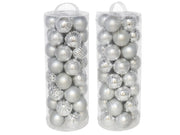 Set topa dekorative Krishtlindjesh SILVER , 40 copë