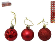 Set topa dekorative Krishtlindjesh RED, 20 copë