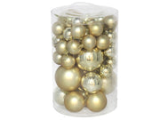 Set topa dekorative Krishtlindjesh GOLD, 45 copë