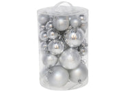 Set topa dekorative Krishtlindjesh SILVER, 45 copë