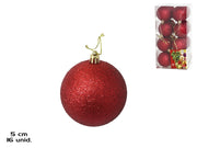 Set topa dekorativë Krishtlindjesh RED, 16 copë