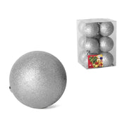 Set topa dekorativë Krishtlindjesh SILVER, 12 copë