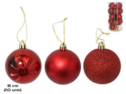 Set topa dekorativë Krishtlindjesh RED, 20 copë